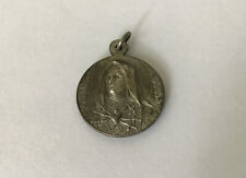 Mater Dolor Sorrowful Mother Mary Catholic Medal Pendant Charm Silver Germany picture