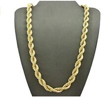 Real 18K Yellow Gold Filled Tarnish-Resist 20 inch 3 mm wide Rope Chain Necklace picture