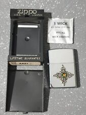 Zippo Lighter 1992 - ALCHEMY - Goth Gothic Cross Rare Vintage 1990s picture