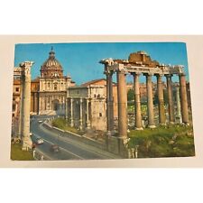 Roman Forum Rome Italy Vintage 80s Posted Postcard picture