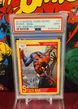 2013 Marvel Fleer Retro - 1991 Marvel Universe #15 Spider-Man PSA 9 - MINT picture