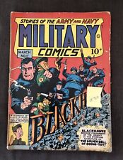 Military Comics #17 1943 BLACKHAWK- WWII P.T. BOAT Army & Navy 10 Cent Comic VF picture