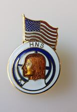 VTG HOLY NAME SOCIETY CATHOLIC RELIGIOUS PIN Clutch Back Enamel American Flag picture