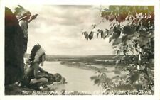 McGregor Iowa Native American Indian Mississippi 1930s RPPC Postcard 21-11815 picture