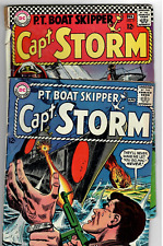 Capt. Storm # 6 (4.5) # 17 (3.5) 1965-1966 D.C. P.T. Boat Skipper 2 Book Lot 🚤 picture
