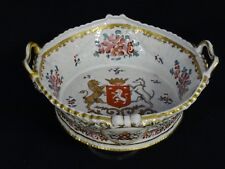 ANTIQUE LATE 19 c SAMSON CHINESE EXPORT ARMORIAL STYLE PORCELAIN BOWL picture