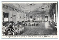 c1920's Banquet And Ball Room Interior Baltimore Maryland MD Unposted Postcard picture