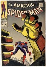 1968 Marvel Amazing Spider-Man Issue #67 Mysterio App 1st Robbie Robertson FN picture