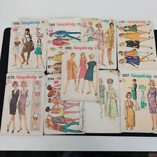 1960-70s VTG Simplicity Dress Sewing Pattern Lot  6437/8046/8153/4572/6865/7241 picture