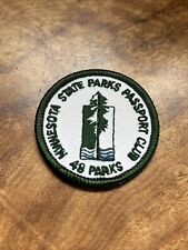 MN Minnesota State Parks Passport Club 48 Parks PATCH Iron On 2” Rare Vtg Travel picture