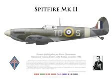 Print spitfire mk II, pierre clostermann, uto 61, november 1942 (by G. marie) picture