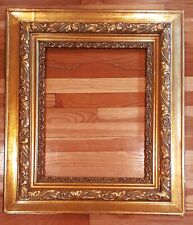 Large Antique 19th Century Ornate Carved Gold Gilt Wood Frame, 30