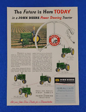 1955 JOHN DEERE 50 60 70 SERIES TRACTORS ORIGINAL PRINT AD AMERICAN CLASSIC ICON picture