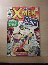 X-MEN #7 (MARVEL 1964) 1ST APP. CEREBRO - 2ND. APP. BLOB G BACK COVER DAMAGE picture