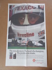 NIGEL MANSELL 1993 INDY CAR CHAMPION HAVOLINE USA TODAY NEWSPAPER AD 10/1/1993 picture