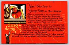 Rally Day Sunday School Invitation Centre Hall Pennsylvania 1929 Bell  Postcard picture