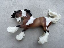 Gorgeous Breyer Horse #1497 Gypsy Vanner DARK SHADED Bay Pinto Draft Brishen picture