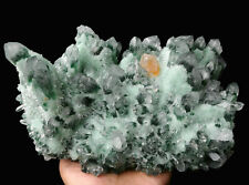 6.6lb Clear Green Phantom Quartz Point Crystal Cluster Healing Mineral Specimen picture