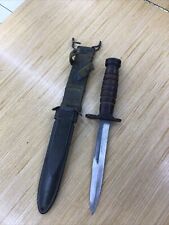 U.S. Military WWII UTICA USM4 Fighting Knife with B.M.CO. USM8 Scabbard picture