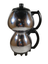 Vintage Sunbeam Coffeemaster Double Bubble Vacuum Percolator C30A Black No Cord picture