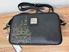 Disneyland Gold Sleeping Beauty Castle Dooney & Bourke Crossbody Camera Bag NWT picture