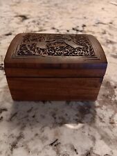 Vintage Carved Wooden Box picture