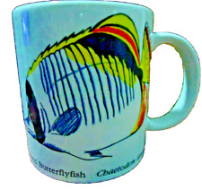Pedro Gonzalez Butterflyfish Coffee Mug VTG Academy Store SF 1988 CAS NWOT picture