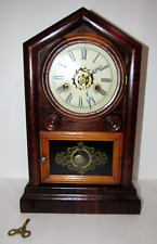 Antique Gilbert Mantel Clock with Alarm 30-Hour, Time/Strike picture