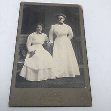 Antique Cabinet Card Photo Two Girls Graduation South Range MI Diploma picture