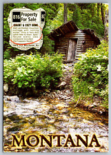 Postcard Old Trappers Cabin Missoula Montana  E 21 picture