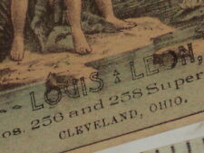 Rare Victorian trade Louis Leon Nos. 256 and 258 Superior st. Cleveland, Ohio.  picture