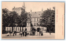 The Hague Holland Netherlands Postcard Outside Cout Monument Crowd Scene 1947 picture