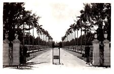 RPPC Hialeah Park Miami Florida Clubhouse Entrance VTG Postcard c.1945 Unposted picture