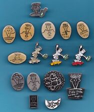 RARE LOT OF 16 PIN'S BD FIDO DIDO / 7 up DRINKS LKJ44 picture