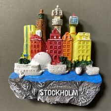 Stockholm Sweden Tourist Travel Souvenir 3D Resin Fridge Magnet GIFT IDEA picture