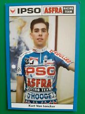 CYCLING cycling card KURT VAN LANCKER team IPSO ASFRA 1996 picture