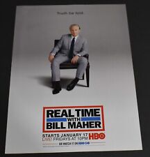 2014 Print Ad Truth Be Told Real Time with Bill Maher HBO GO Man Chair Art picture