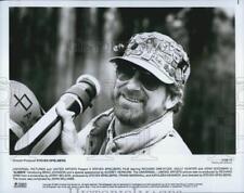 1989 Press Photo Director-Producer Steven Spielberg on set of 