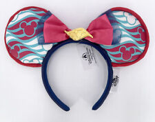 2022 Disney Cruise Line DCL Navy & Teal Logo Minnie Ear Headband picture