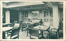 Norddeutscher Lloyd Bremen Interior Lounge - Vintage Ship Postcard D. Berlin picture