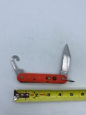 Camillus New York USA Parachutist Folding Pocket Knife (Orange) picture