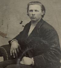 Tintype Photo of Victorian Era Man 1860’s picture