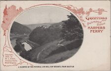 1921 Postcard West Virginia Greetings From Harpers Ferry WV~ 5175.4 picture