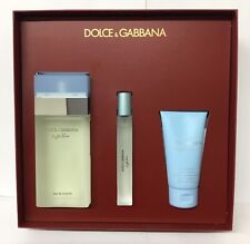 Set Dolce & Gabbana Light Blue 3 Pcs Eau De Toilette | Read Description As Pict picture