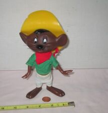 Vintage Looney Tunes 7-1.2” Speedy Gonzales With Clothes PVC Figure; By R. Dakin picture