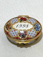 Halcyon Days English Enamels Year to Remember 1998 Trinket Box picture