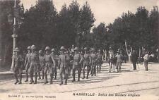 CPA 13 MARSEILLE ENGLISH SOLDIERS' PARADE (cpa rare picture