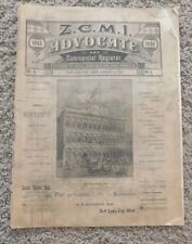 1886 ZCMI ADVOCATE and Commercial Register January 15 1886  MORMON UTAH picture