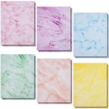Marble Stationery Paper in 6 Colors Letter Size (8.5 x 11 In 96 Sheets) picture