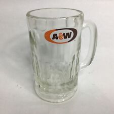 Vintage A&W Logo All American Food Large Glass AW Root Beer Mug  picture